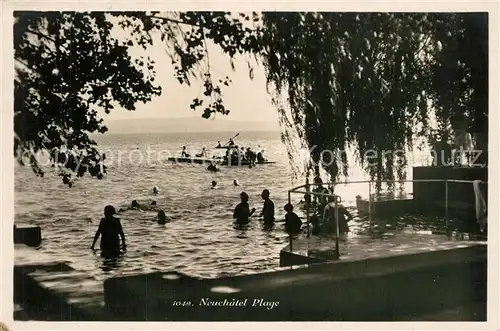 AK / Ansichtskarte Neuchatel_NE Plage Neuchatel NE