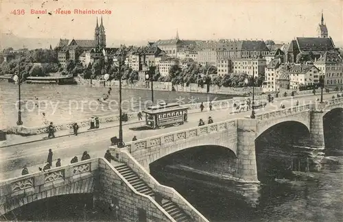 AK / Ansichtskarte Basel_BS Neue Rheinbruecke Basel_BS