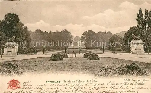 AK / Ansichtskarte Bruxelles_Bruessel Entree du Chateau de Laeken Bruxelles_Bruessel