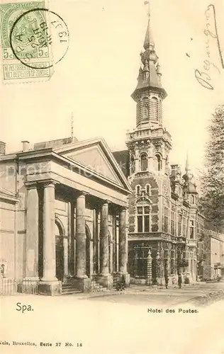 AK / Ansichtskarte Spa_Liege Hotel des Postes Spa_Liege