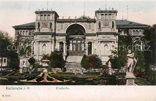 AK / Ansichtskarte Karlsruhe_Baden Festhalle Karlsruhe_Baden