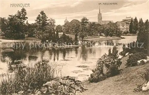 AK / Ansichtskarte Hannover Im Maschpark Hannover
