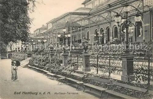 AK / Ansichtskarte Bad_Homburg Kurhaus Terrasse Bad_Homburg