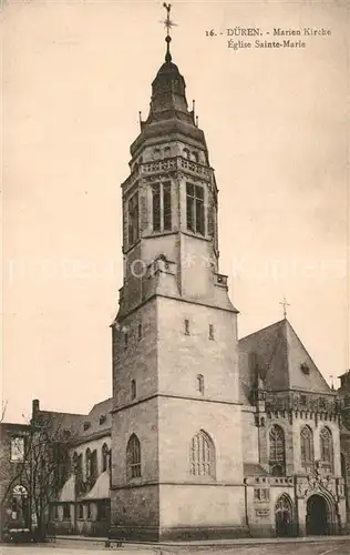 AK / Ansichtskarte Dueren_Rheinland Marienkirche  Dueren_Rheinland