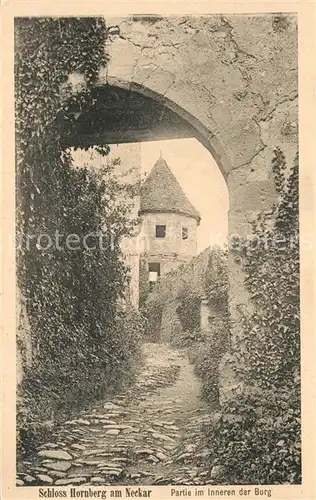 AK / Ansichtskarte Neckarzimmern Schloss Hornberg Burgeingang Neckarzimmern