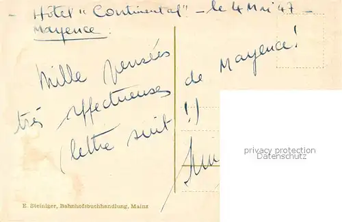 AK / Ansichtskarte Mainz_Rhein Eiserner Turm Mainz Rhein