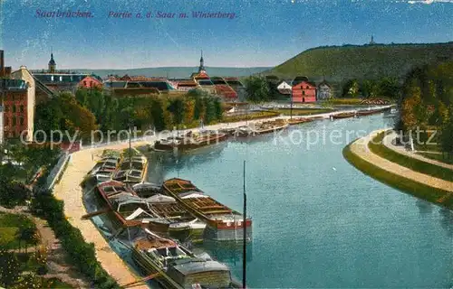 AK / Ansichtskarte Saarbruecken Panorama Saar Winterberg Saarbruecken