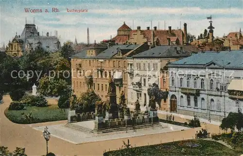 AK / Ansichtskarte Worms_Rhein Lutherplatz Worms Rhein