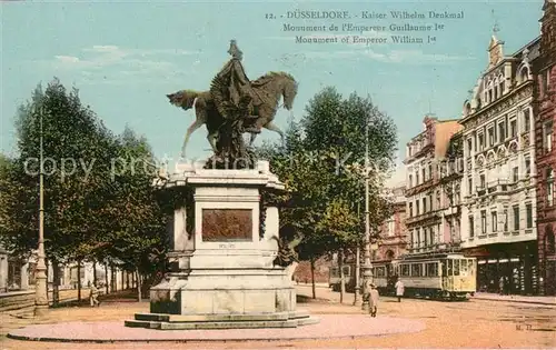 AK / Ansichtskarte Duesseldorf Kaiser Wilhelm Denkmal Duesseldorf