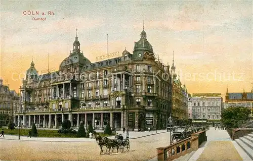 AK / Ansichtskarte Koeln_Rhein Domhof Koeln_Rhein
