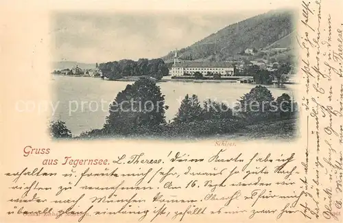 AK / Ansichtskarte Tegernsee Schloss Tegernsee