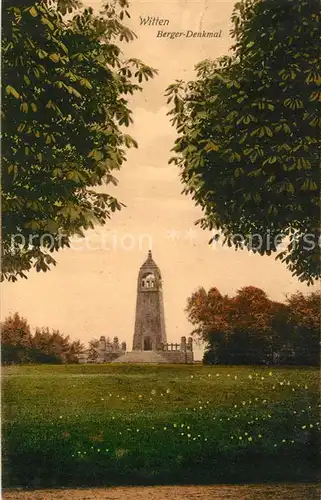 AK / Ansichtskarte Witten_Ruhr Berger Denkmal Witten Ruhr