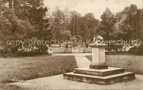 AK / Ansichtskarte Bueckeburg Schlossgarten Bueckeburg