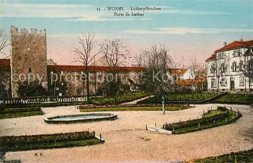 AK / Ansichtskarte Worms_Rhein Lutherpfoertchen Worms Rhein