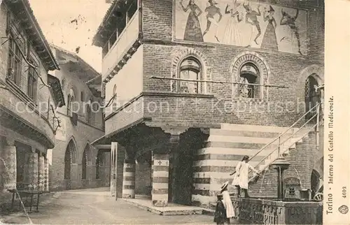 AK / Ansichtskarte Torino Interno del Castello Mediaevale Torino