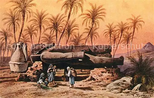 AK / Ansichtskarte Memphis_Aegypten Statue de Ramses Memphis Aegypten