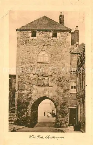 AK / Ansichtskarte Southampton West Gate Southampton