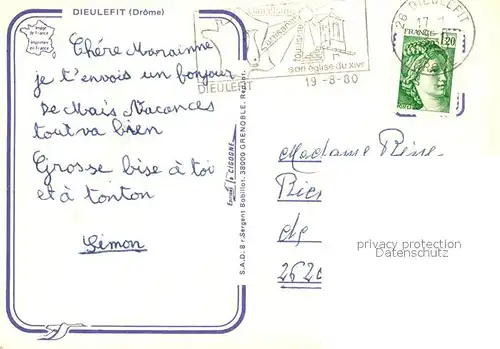 AK / Ansichtskarte Dieulefit Vue partielle Dieulefit