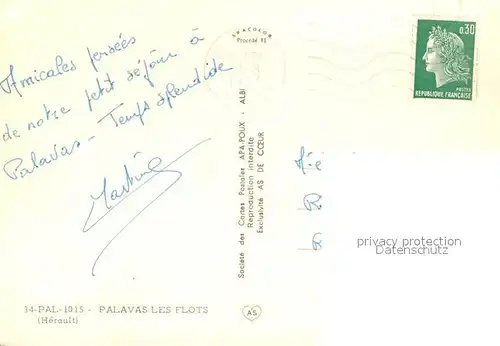 AK / Ansichtskarte Palavas les Flots_Herault Vue partielle Palavas les Flots_Herault