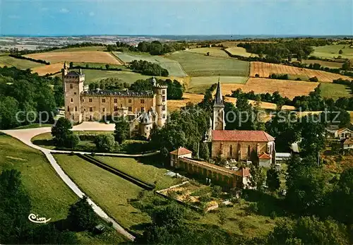 AK / Ansichtskarte Saint Blancard Le chateau de Saint Blancard Maison de repos et de convalescence  Vue aerienne Saint Blancard