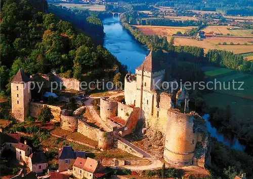 AK / Ansichtskarte Castelnaud la Chapelle Le Chateau la vallee de la Dordogne Vue aerienne Castelnaud la Chapelle