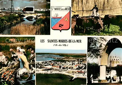 AK / Ansichtskarte Les_Saintes Maries de la Mer Vue partielle Les