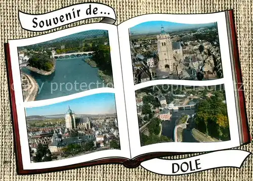 AK / Ansichtskarte Dole_Jura le Doubs et le Jardie Philippe la Basilique La Grand Pont Dole_Jura