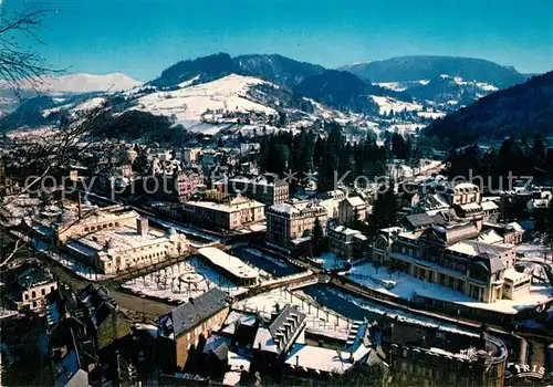 AK / Ansichtskarte La_Bourboule Vue generale aerienne et le Casino La_Bourboule