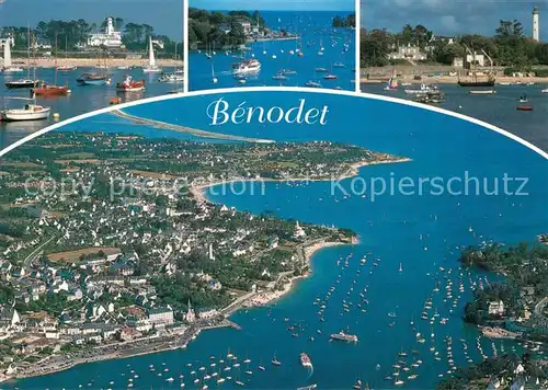 AK / Ansichtskarte Benodet Le port les plages et lestuaire de l Odet Benodet