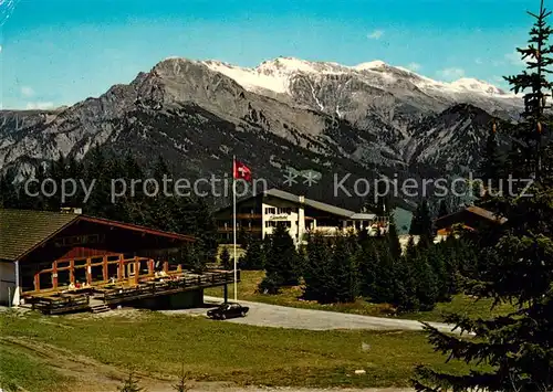 AK / Ansichtskarte Brambrueesch_Churwalden mit dem Montalin Brambrueesch Churwalden