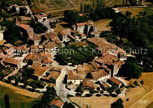 AK / Ansichtskarte Fources Une des plus belles bastides de Gascogne Vue aerienne Fources