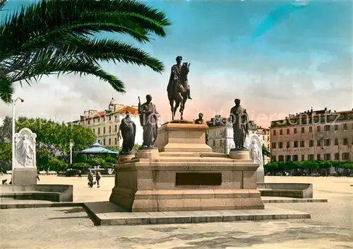 AK / Ansichtskarte Ajaccio Statue de Napoleon I et ses quatre freres Ajaccio