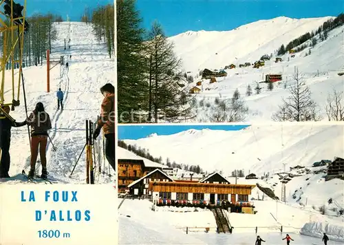 AK / Ansichtskarte Allos_Lac_Montagne Station de sports dhiver Hotel Le Dahut 