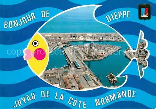 AK / Ansichtskarte Dieppe_Seine Maritime Vue generale sur le port Dieppe Seine Maritime