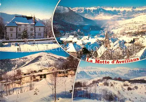 AK / Ansichtskarte La_Motte d_Aveillans Hospitaliere en hiver Vue generale Village de Vacances Les Signaraux Station de ski fond Piste Randonnee La_Motte d_Aveillans