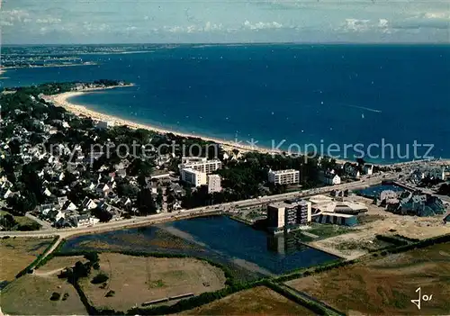 AK / Ansichtskarte Carnac_Plage Vue generale aerienne sur la plage Carnac_Plage