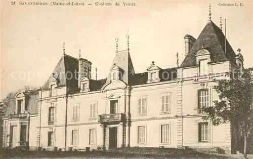 AK / Ansichtskarte Savennieres Chateau de Veaux Schloss Savennieres