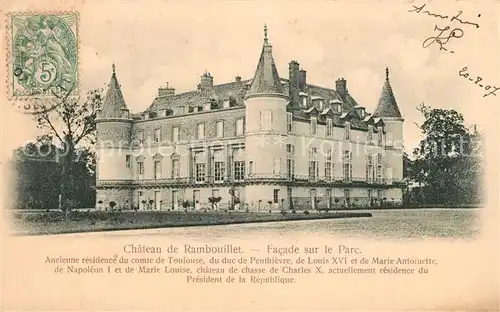 AK / Ansichtskarte Rambouillet Chateau Schloss Rambouillet