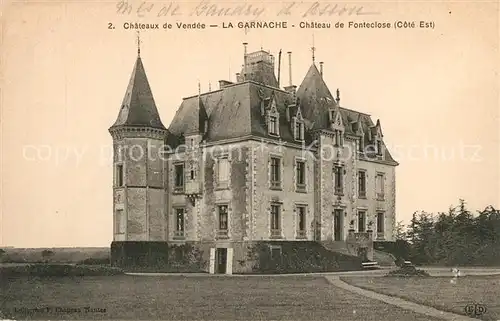 AK / Ansichtskarte La_Garnache Chateau de Fonteclose Schloss La_Garnache