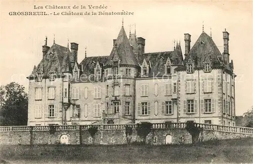 AK / Ansichtskarte Grosbreuil Chateau de la Benatonniere Grosbreuil