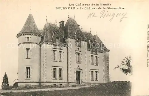 AK / Ansichtskarte Bourneau Chateau de la Simonniere Schloss Bourneau