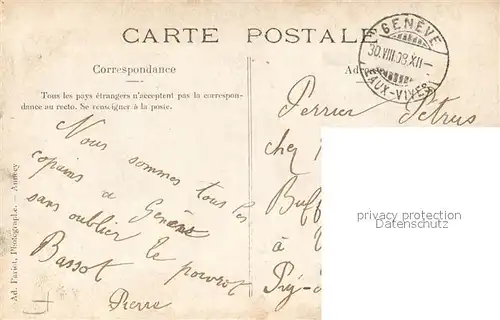 AK / Ansichtskarte Geneve_GE M?nnergruppe Geneve_GE