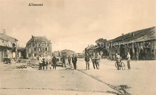 AK / Ansichtskarte Allamont Soldaten auf der Strasse Allamont