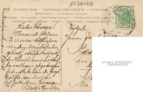 AK / Ansichtskarte Ardning Eisenbahn Unfall 24. 2. 1908 Ardning