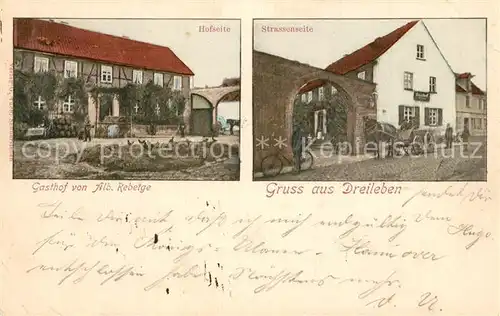 AK / Ansichtskarte Dreileben Gasthaus von alb. Rebetge  Dreileben