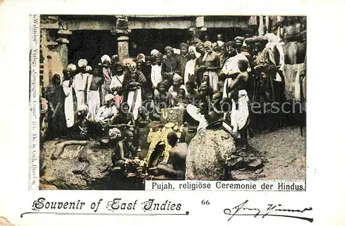 AK / Ansichtskarte Benares Pujah religi?se Ceremonie der Hindus Benares