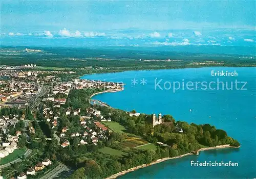 AK / Ansichtskarte Friedrichshafen_Bodensee Fliegeraufnahme Friedrichshafen Bodensee