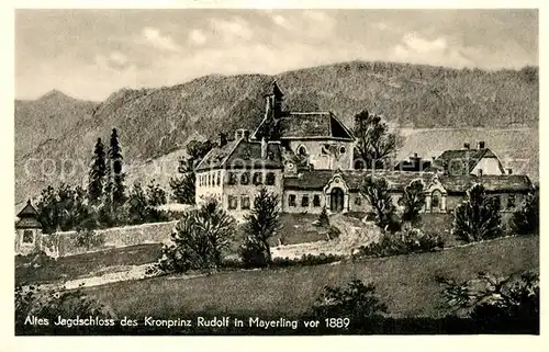 AK / Ansichtskarte Mayerling_Baden Altes Jagdschloss Kronprinz Rudolf Mayerling_Baden