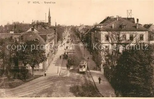 AK / Ansichtskarte Kehl_Rhein Grand Rue Kehl_Rhein