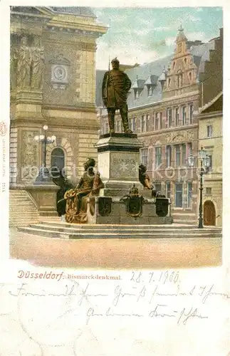 AK / Ansichtskarte Duesseldorf Bismarckdenkmal Duesseldorf